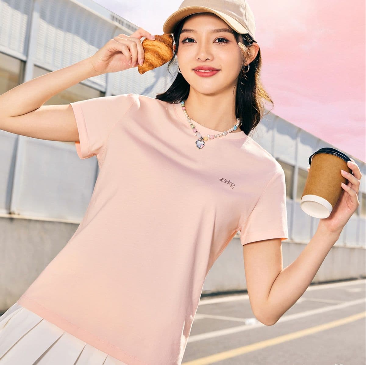 スポーツウェア レディース 爽やかシンプルTシャツ
