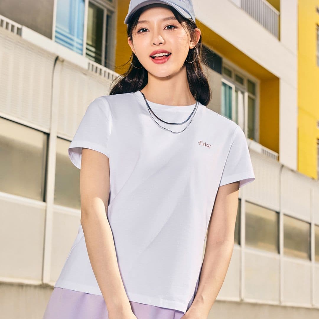 スポーツウェア レディース 爽やかシンプルTシャツ