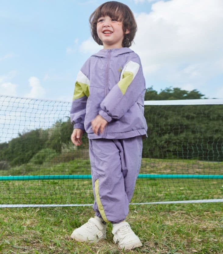 スポーツウェア キッズ アクティブキッズ ウインドブレーカーセット