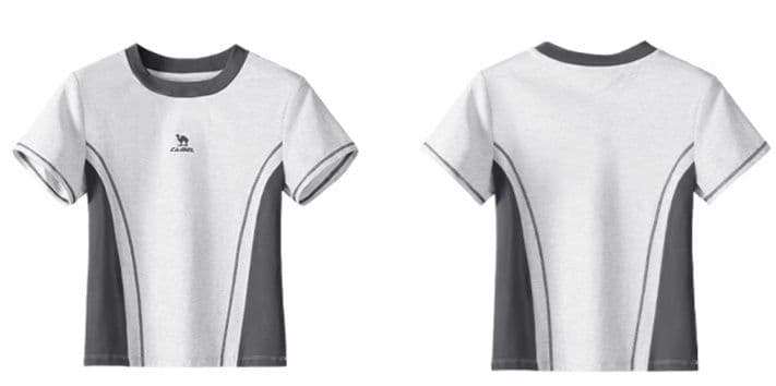 スポーツウェア レディース 涼感切替デザイン半袖Tシャツ