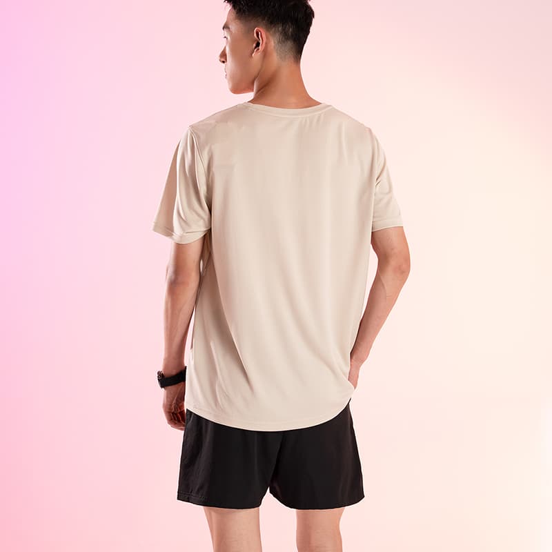 スポーツウェア 速乾メッシュ半袖トレーニングシャツ
