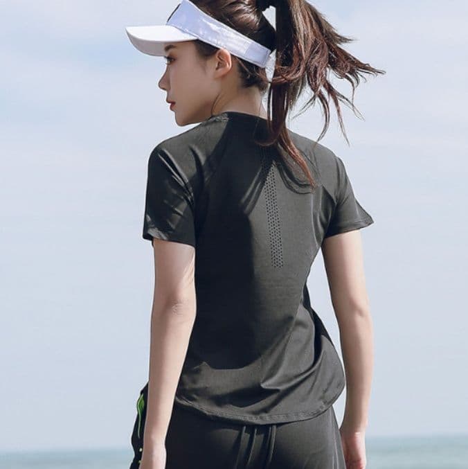 スポーツウェア なめらか速乾ラグラン半袖シャツ